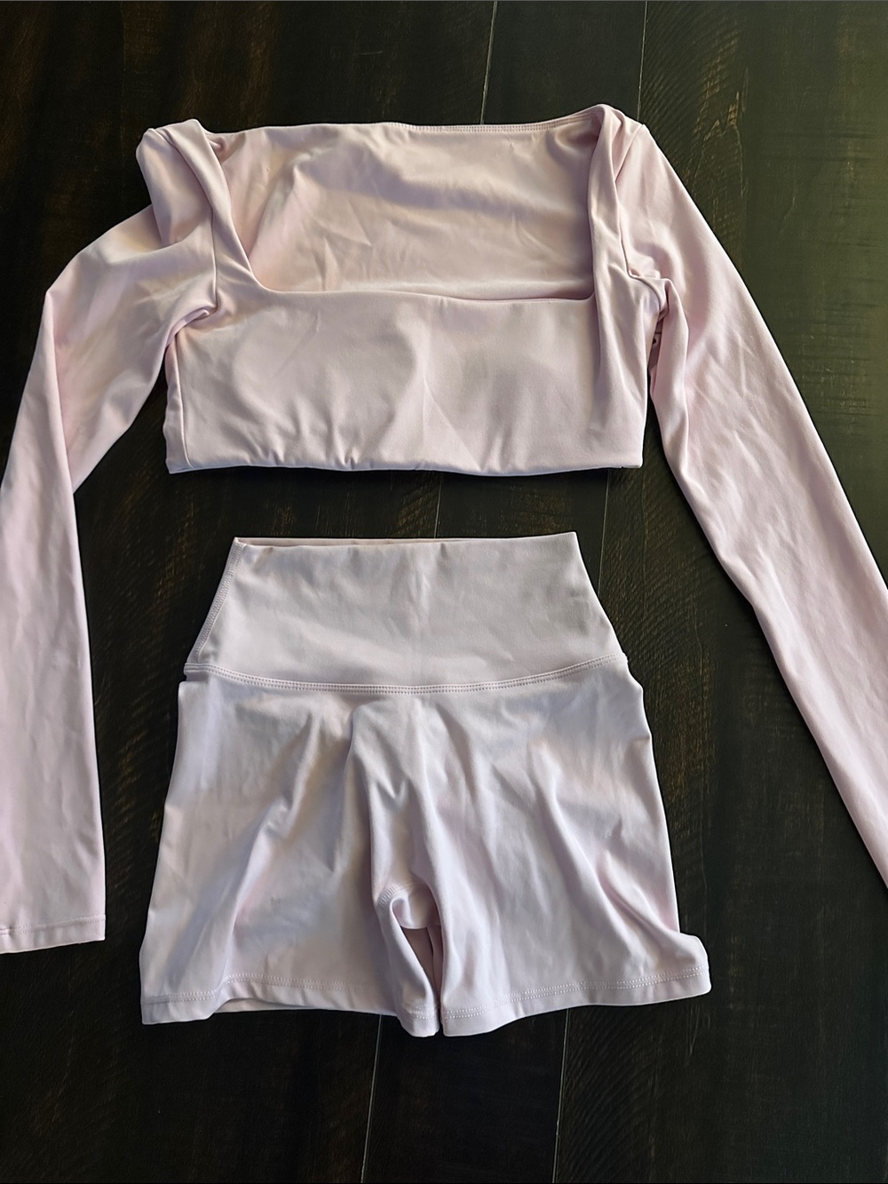 Amazon Light Pink High-Waist Bike Shorts